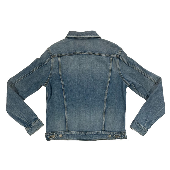 Lucky Brand Tomboy Trucker Jean Jacket Women's Medium M Blue Denim Button Front - Picture 2 of 10